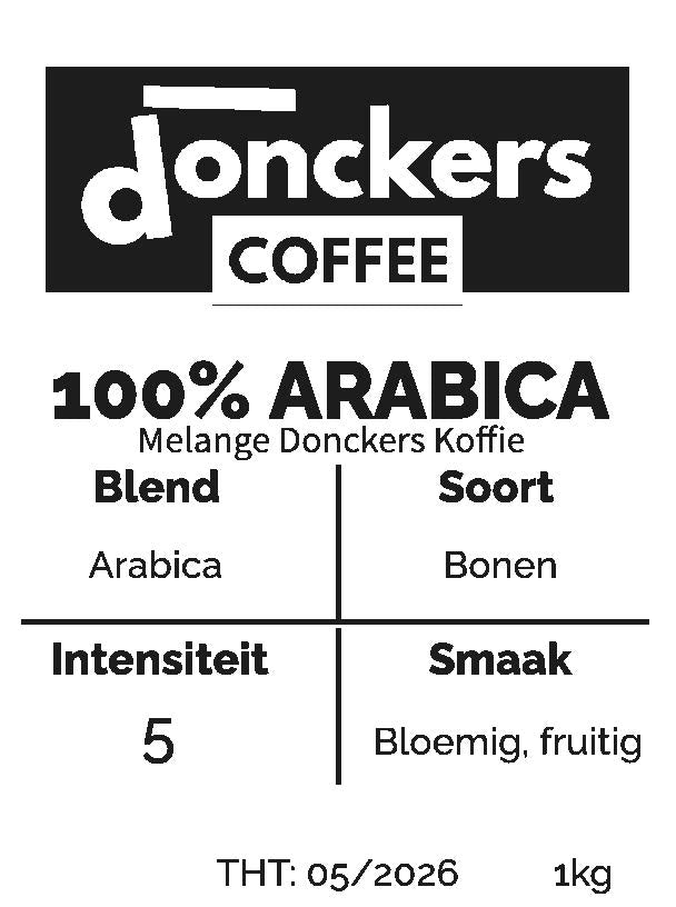 1kg Donckers Koffie Melange 100% Arabica Bonen (1kg zakken)