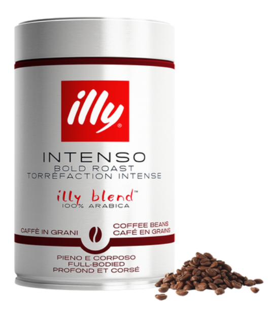 3kg Illy espresso intenso bold roast bonen tin 250 gr.
