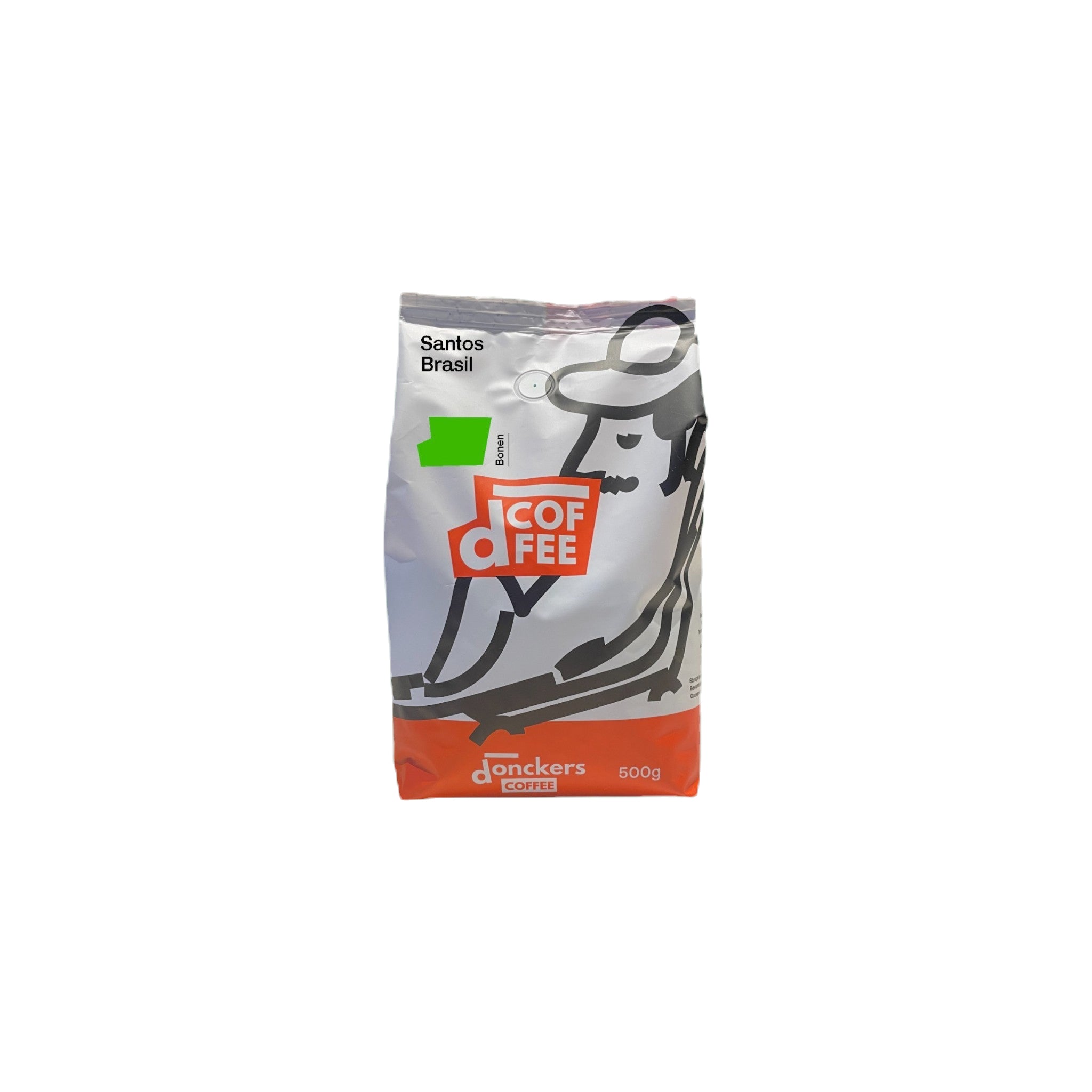 2 x 500 g de café Donckers Santos en grains du Brésil, 100 % Arabica