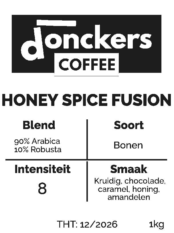 1kg Donckers Coffee Honey Spice Fusion (1kg bags)