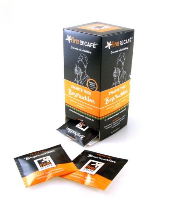 Sachets de thé noir aux fruits des bois, 50 pièces