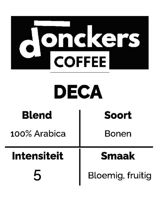 2 x 500g Donckers Coffee Deca Beans