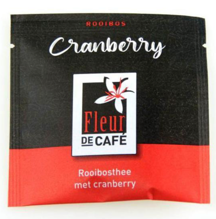 Sachets de thé Rooibos à la canneberge, 50 pièces