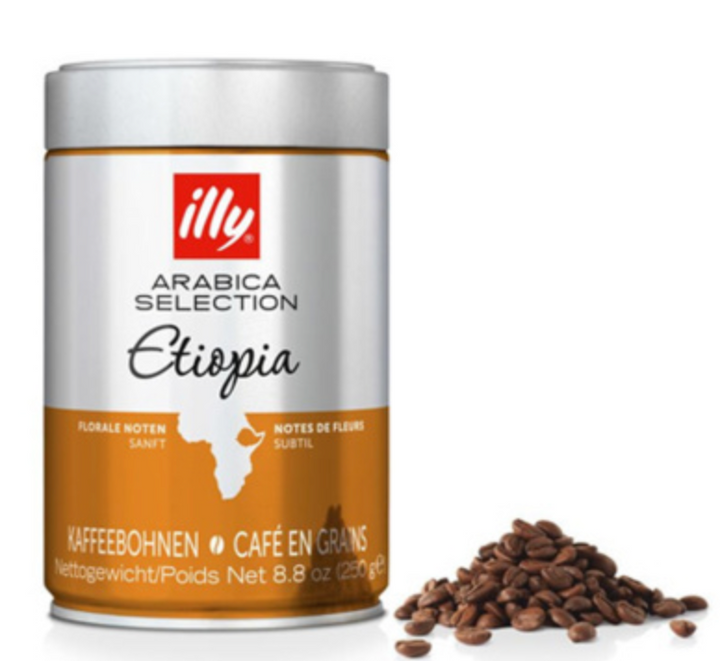 3kg Illy arabica selection Ethiopia bonen tin 250 gr.