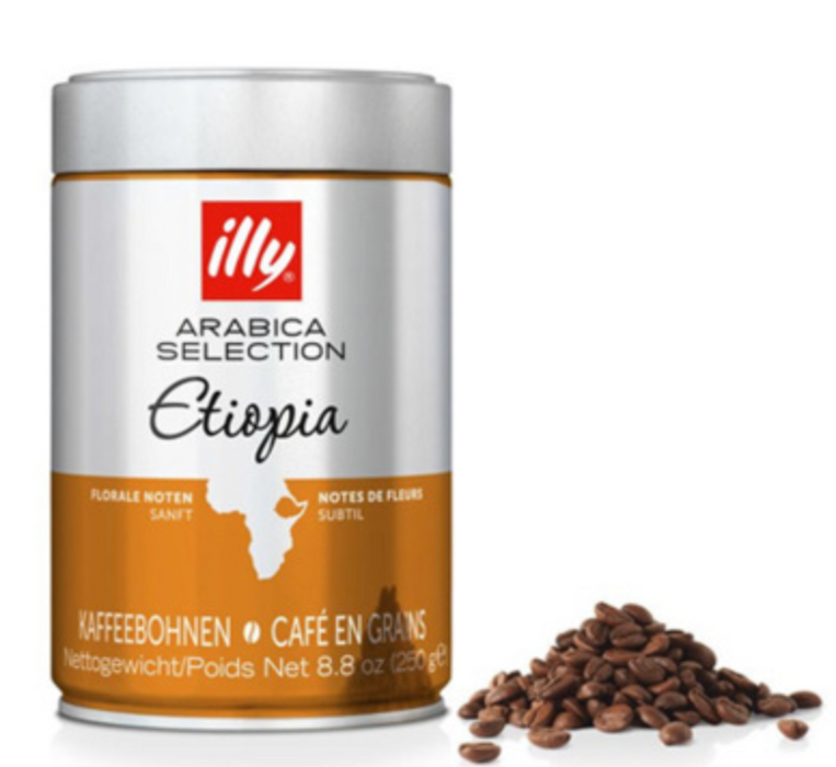 3kg Illy arabica selection Ethiopia bonen tin 250 gr.