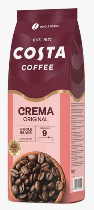 Costa coffee caffè crema blend dark roast bonen 1 kg.