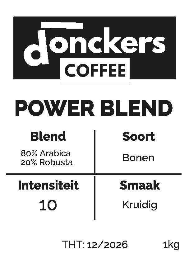 1kg Donckers Coffee Power Blend (1kg bags)