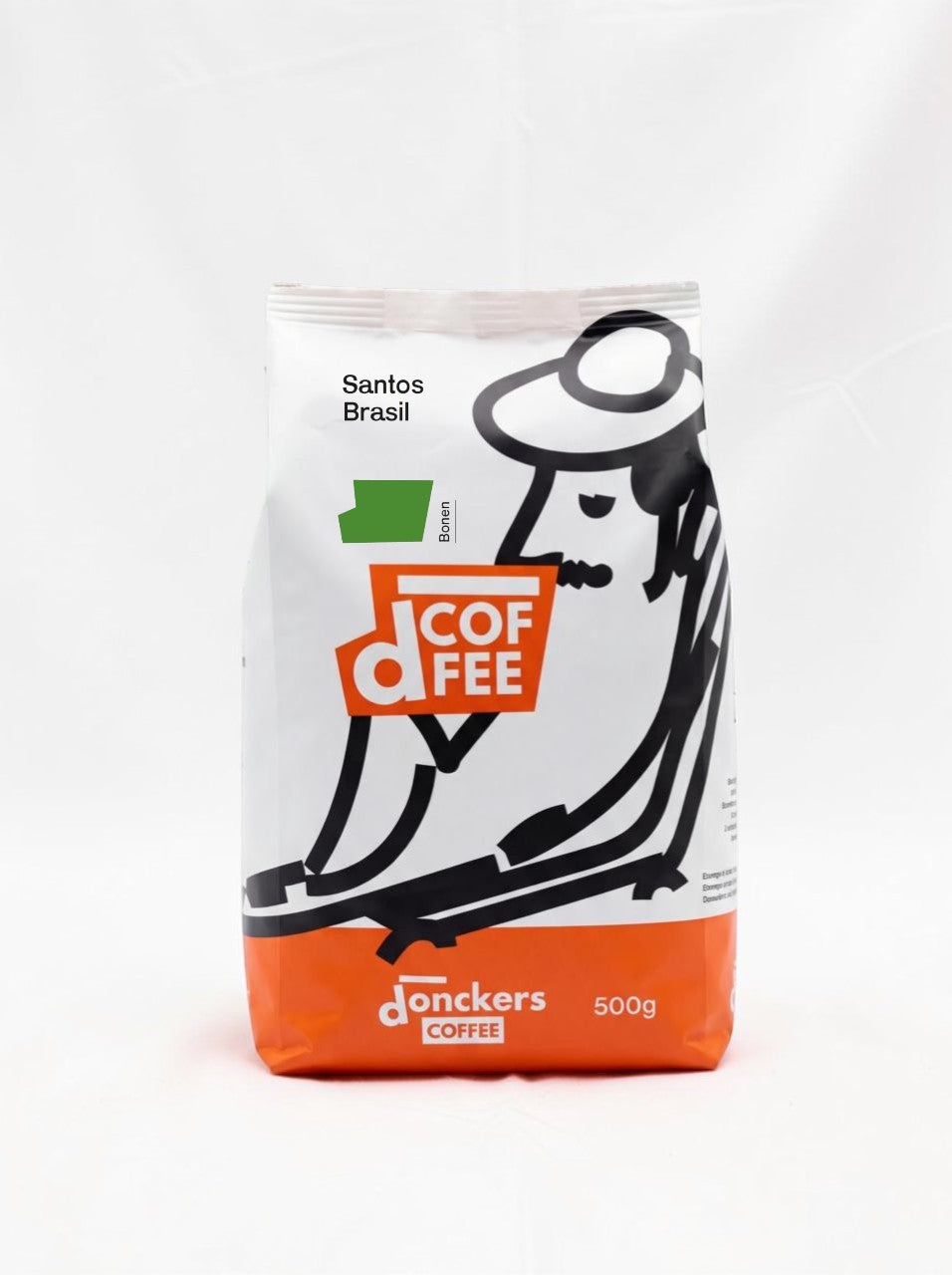 2 x 500g Donckers Koffie Santos Brazil Bonen, 100% Arabica